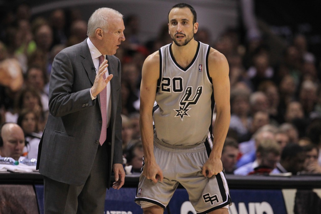 Manu+Ginobili+Gregg+Popovich+spurs