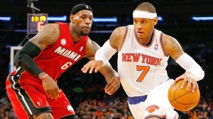 Carmelo Anthony e LeBron James.