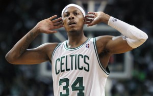 Pierce con la casacca dei Celtics
