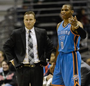 Scott Brooks e Russel Wesbtrook, Thunder