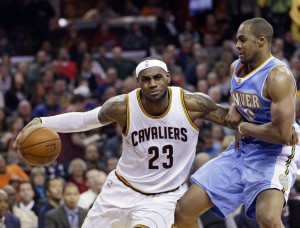 lebron james, cavaliers, cavs, afflalo, nuggets