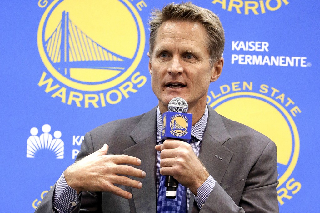 Steve Kerr, head-coach dei Golden State Warriors