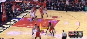 Beverley porta un blocco a Harden