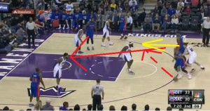 Smith gioca un pick and pop