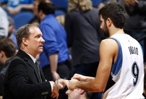 Coach Saunders e Rubio