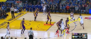 Bogut blocca per Thompson