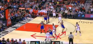 Lillard prova a giocare un pick and roll