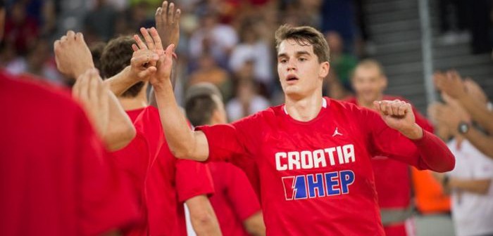 Hezonja con la maglia croata durante l'ultimo Mondiale Fiba