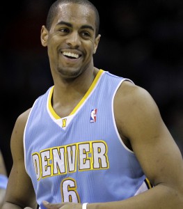Arron Afflalo con la jersey dei Nuggets