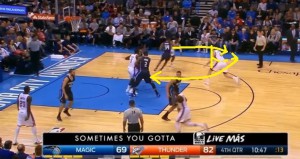 Collison esegue un hand-off con blocco