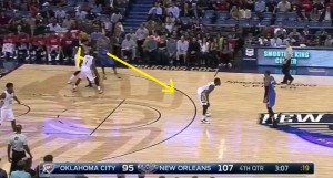 Durant esce dal blocco di Perkins