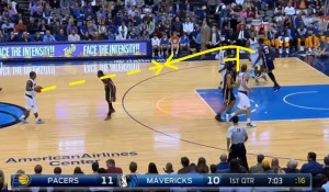 Ellis porta un blocco verticale a Chandler