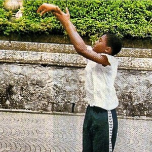 Kobe durante una delle sue lunghe sessioni di tiro fuori casa