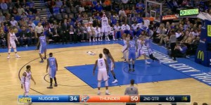 Kanter riceve un'ottima palla