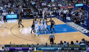 Nowitzki tira un long-two