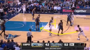 Rondo riceve un blocco verticale da Chandler