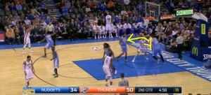 Singler porta un blocco a Kanter