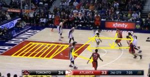 Vazquez esegue un pocket pass