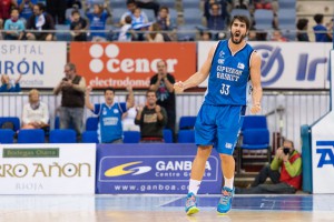 Dani Diez con la maglia del Gipuzkoa Basket