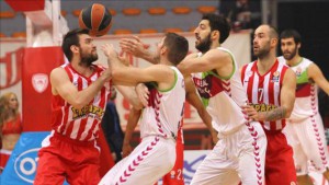 Una fase del match del girone eliminatorio a Vitoria