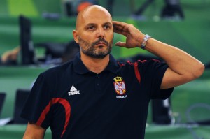 Djordjevic durante un match della Serbia ai mondiali 2014