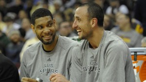 Tim Duncan e Manu Ginobili 