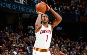 James Jones con la maglia numero 1 dei Cavaliers.