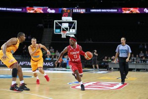 Il playmaker turco in occasione della partita contro la Macedonia 