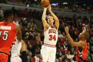 Mike Dunleavy al tiro contro i Raptors