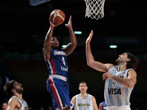 Edgar Sosa con la maglia della Repubblica Dominicana