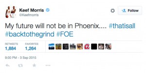 Il tweet protagonista della serata 