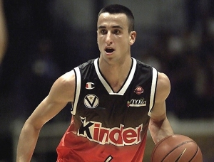 Manu Ginobili ai tempi della Virtus Bologna