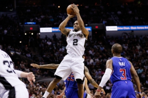 Leonard in azione contro i Clippers