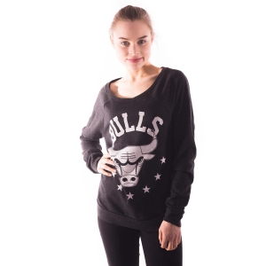 CHICAGO BULLS HOMETOWN CHAMPS BLACK HEATHER CREW