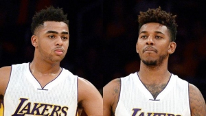 D'Angelo Russell e Nick Young.