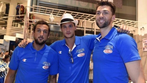 Da sinistra: Marco Belinelli, Danilo Gallinari e Andrea Bargnani