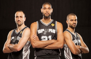 San Antonio Spurs Duncan,Ginobili e Tony Parker