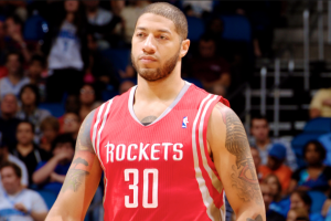 Royce White con la casacca degli Houston Rockets.