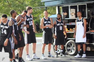 La tipica sessione di allenamento degli Spurs