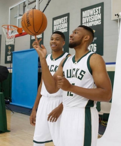 Le giovani speranze dei Bucks: Giannis Antetokounmpo e Jabari Parker (#12)
