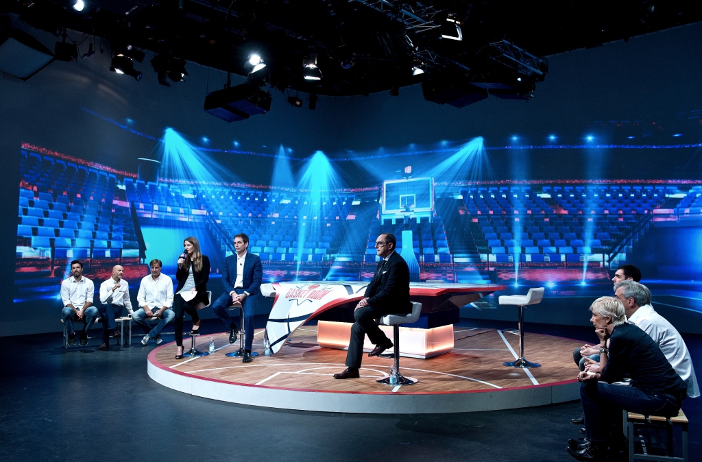  un momento della conferenza stampa con Matteo Mammì ed Egidio Bianchi (Presidente Lega Basket maschile Serie A)   