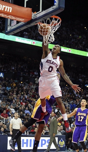 Jeff Teague con la maglia degli Atlanta Hawks