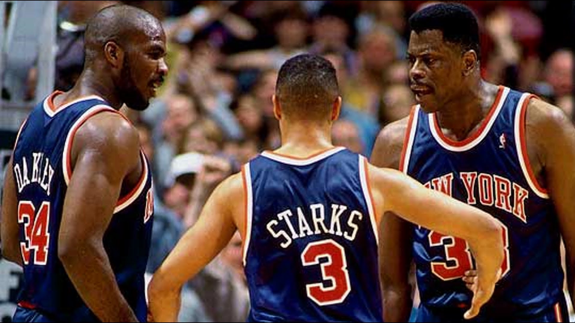 John Starks dei Knicks con Ewing