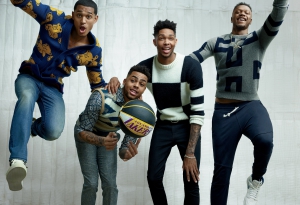 Le giovani speranze della L.A. gialloviola: Da sinistra: Jordan Clarkson, D'Angelo Russell, Brandon Ingram e Julius Randle