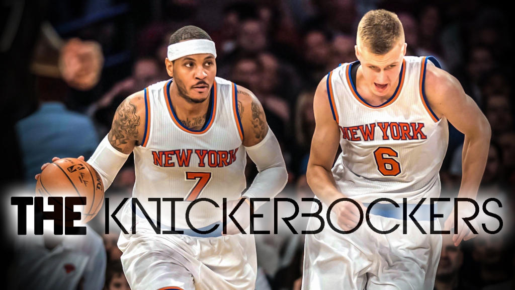 Carmelo Anthony e Kristaps Porzingis