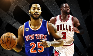 Derrick Rose (#25) e Dwyane Wade (#3), i volti nuovi di Knicks e Bulls