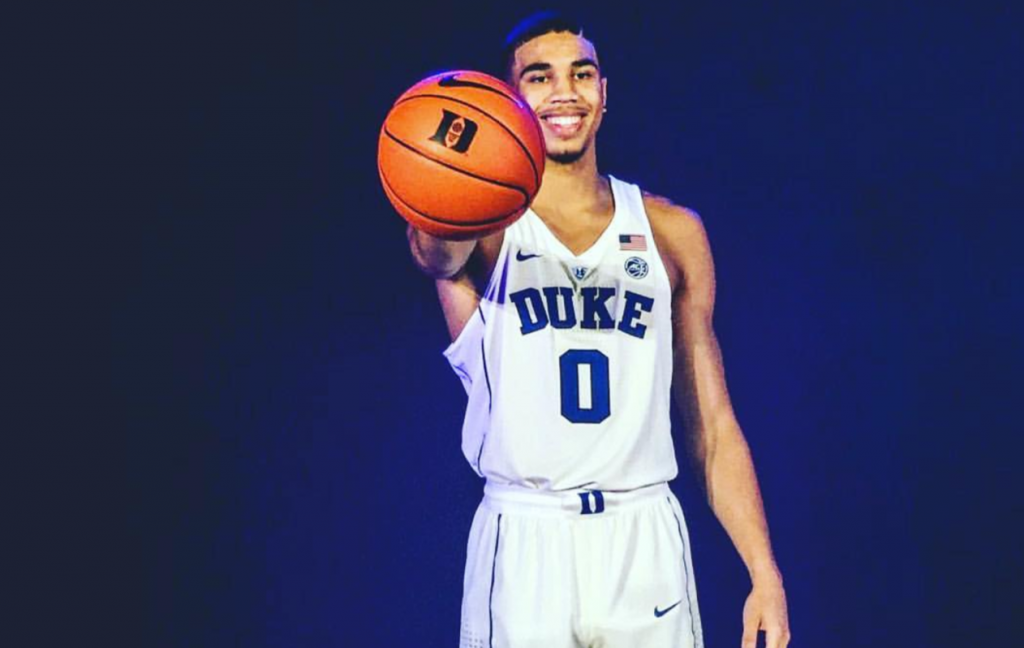 <strong>Jayson Tatum</strong> con la maglia di <strong>Duke University</strong>