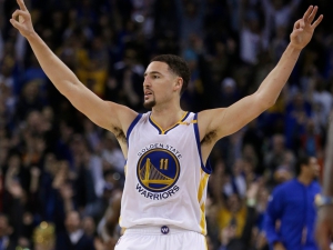 Klay Thompson, autore di 60 punti contro gli Indiana Pacers