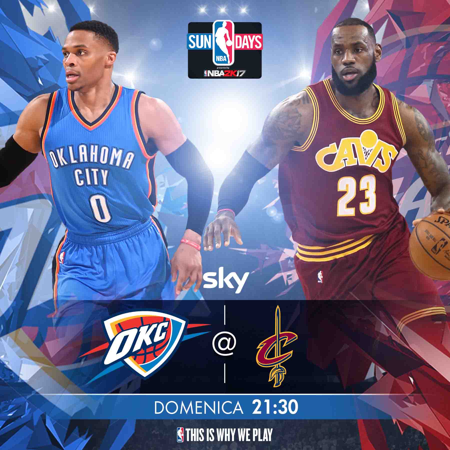Westbrook vs Lebron OKC Thunder Cavaliers