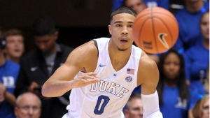 Jayson Tatum con la maglia dell'università di Duke